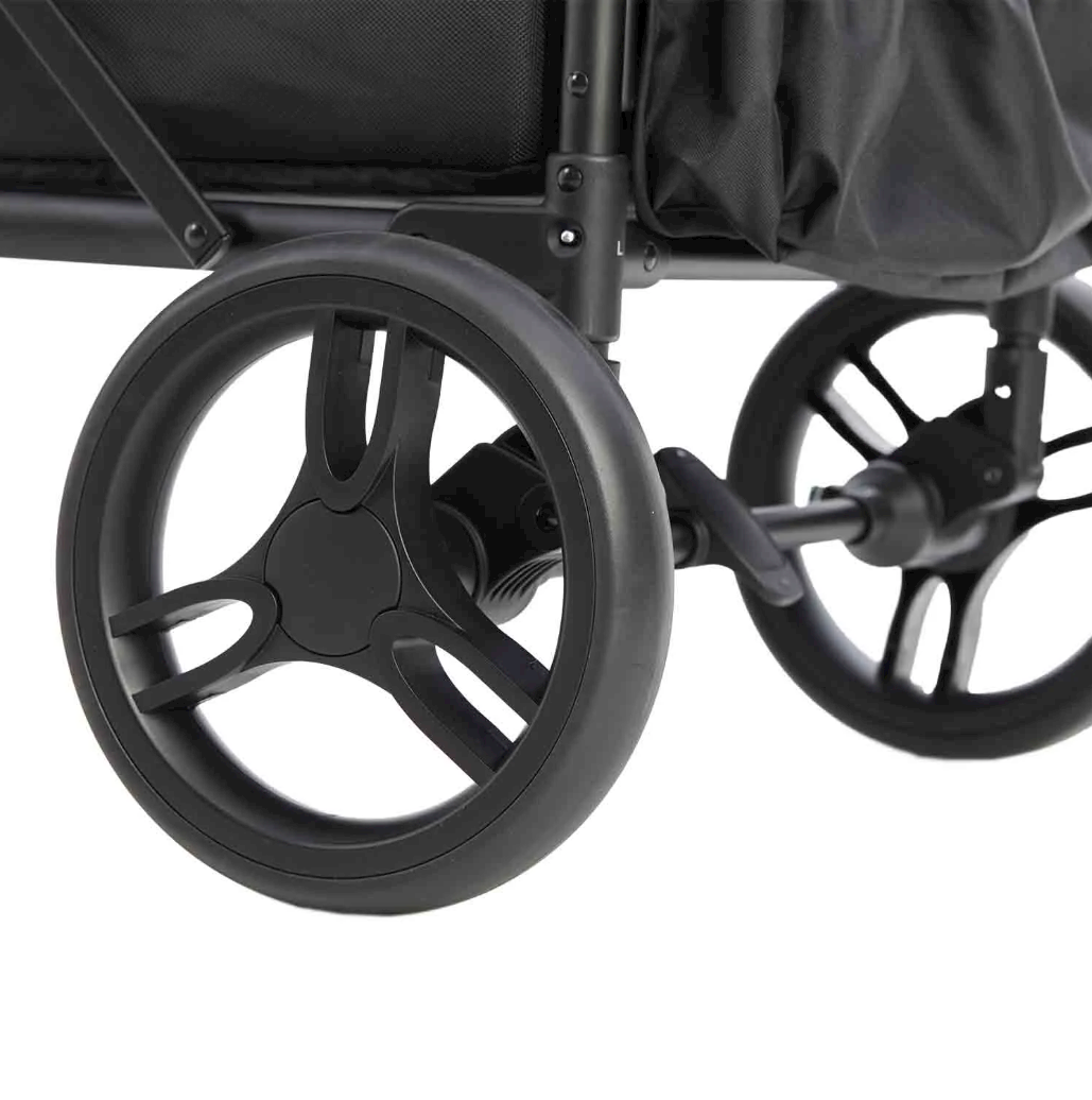 Geschwisterwagen VICKYWOOD SPROUT Evolve – mit 2 Verdecken, Mittelkonsole, schwarz