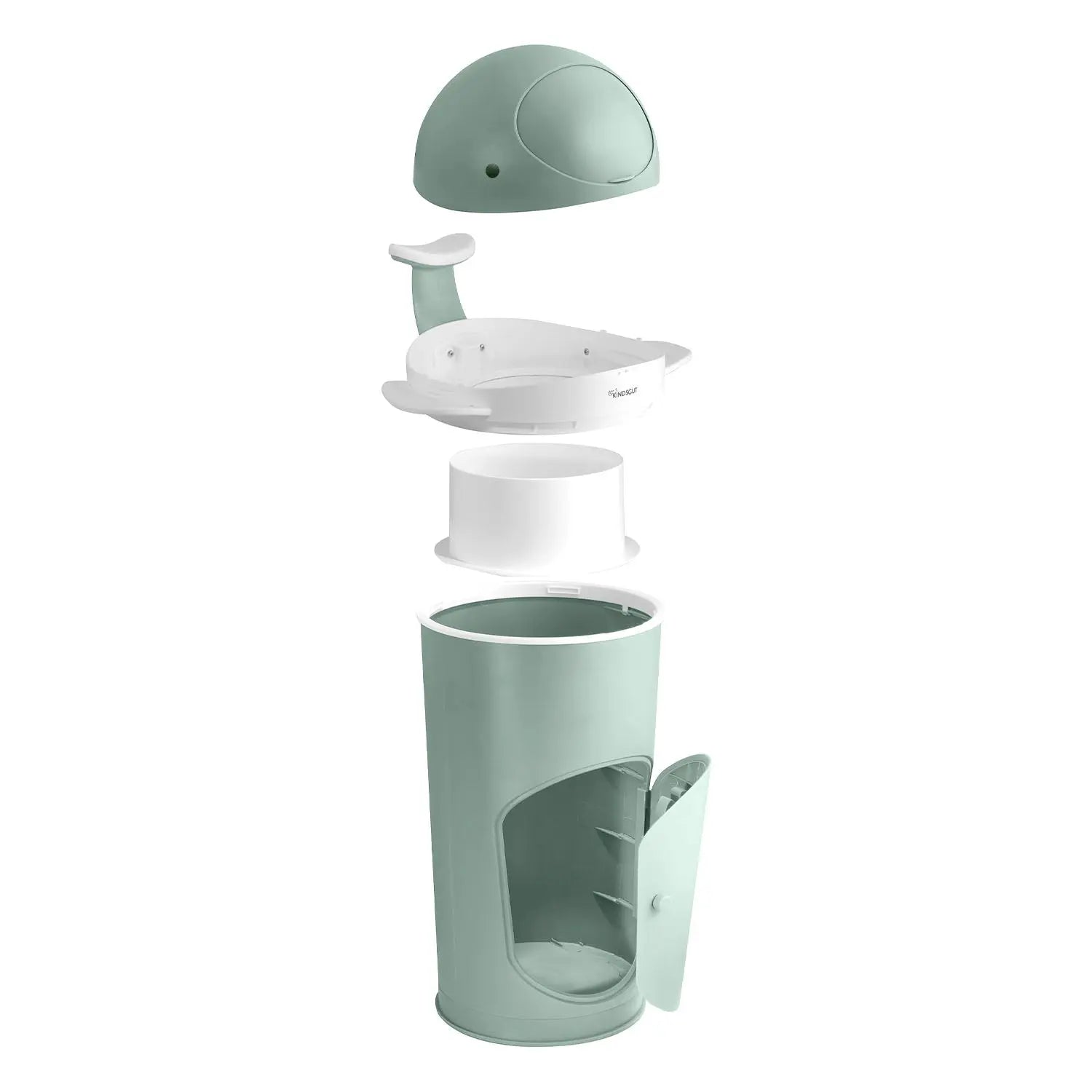 Windeleimer Wal – geruchsdichter Windelmülleimer - Aquamarin