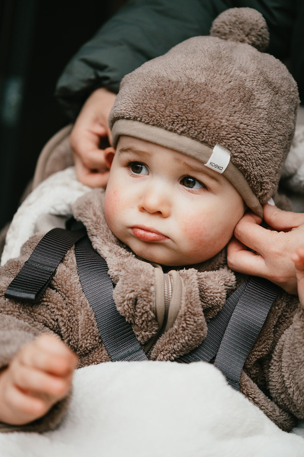 Baby-Overall Teddy Koeka Malmo, Farbe Caffe, Bild 3