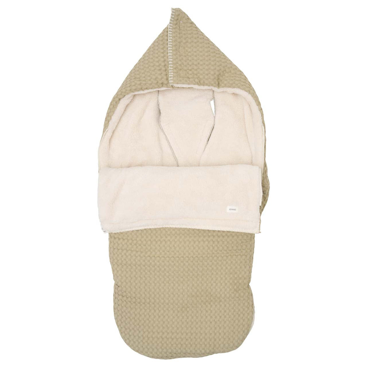 Buggy-Fußsack Koeka Oslo in Olive mit Teddyfutter