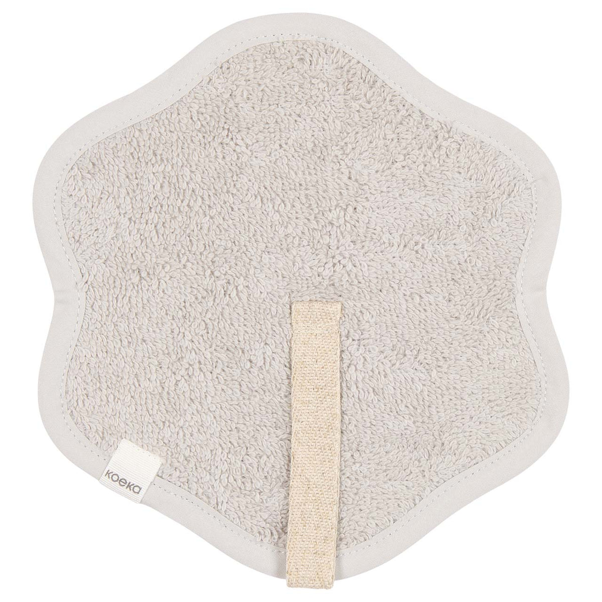 Schnullertuch Wolke aus Frottee von Koeka Dijon Daily in Stone