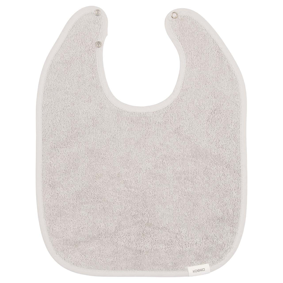 Lätzchen aus Frottee Koeka Dijon Daily in Stone, Vorderansicht