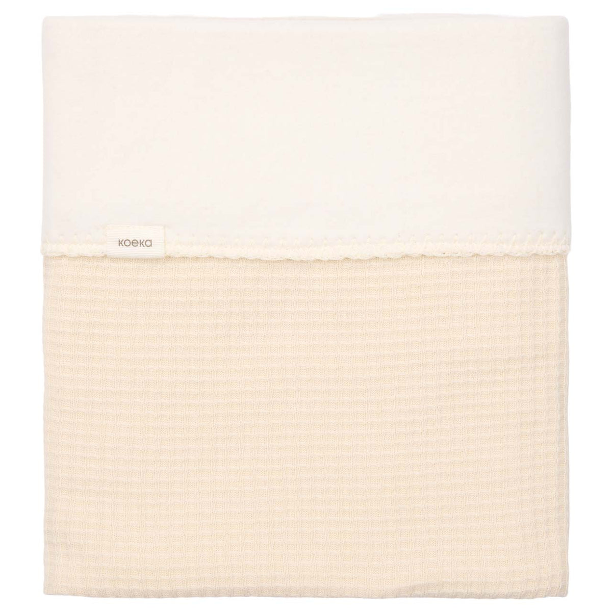 Kinderdecke Baumwollfleece 100 × 150 cm von Koeka Malaga in warm white