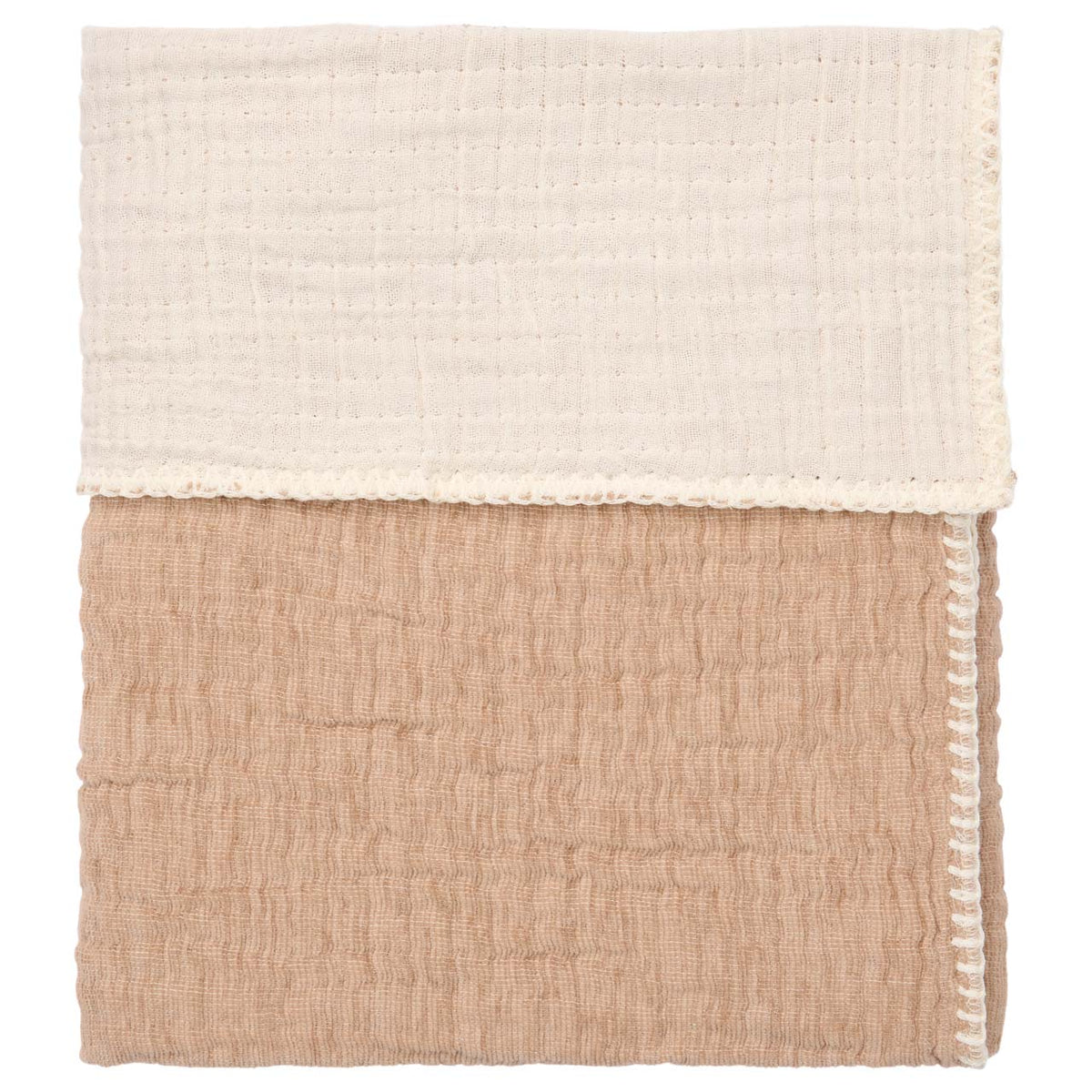 Kinderdecke Chenille 100 × 150 cm von Koeka Rivoli in caffe, Ansicht 2
