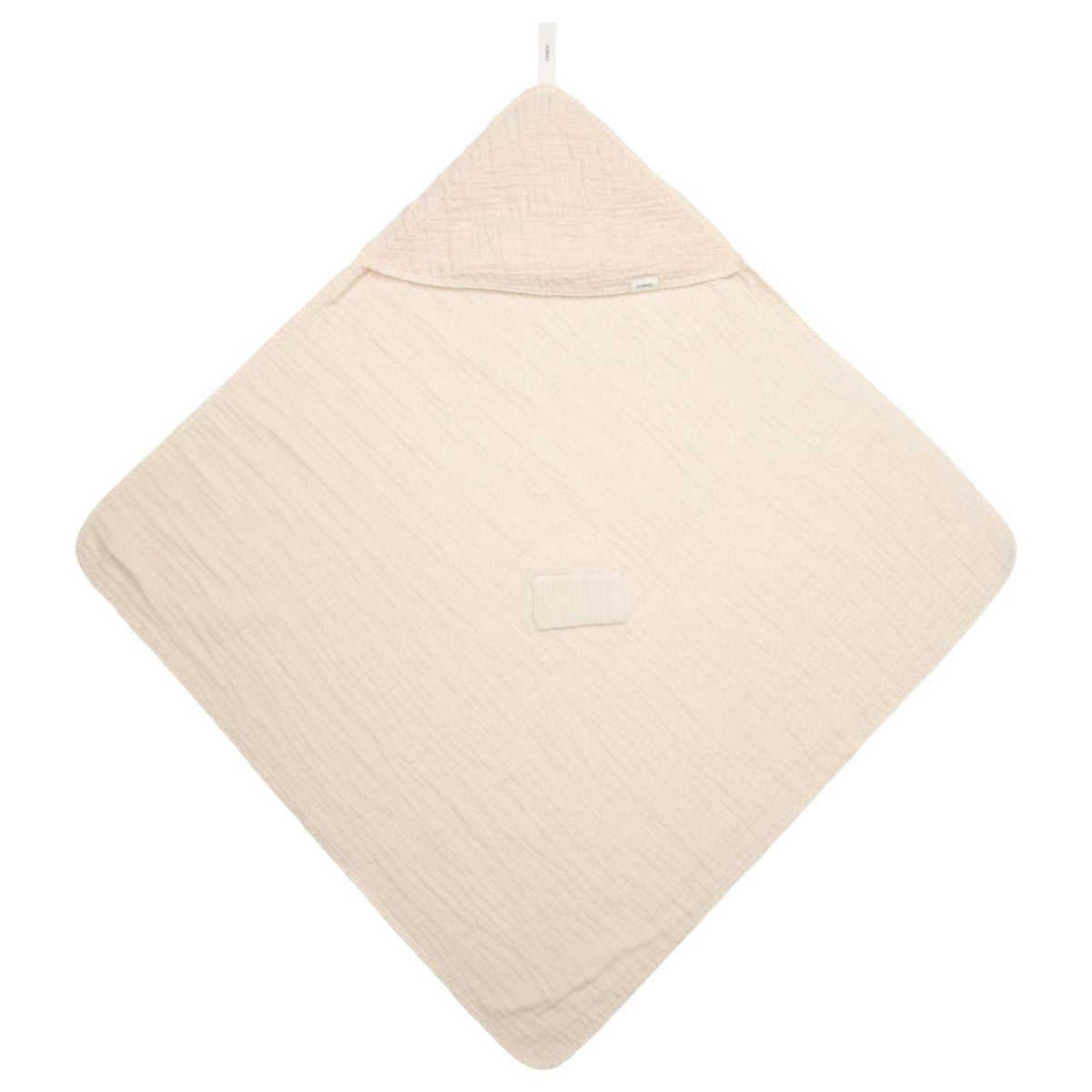Einschlagdecke Chenille mit Kapuze von Koeka Rivoli in warm white, Ansicht 2