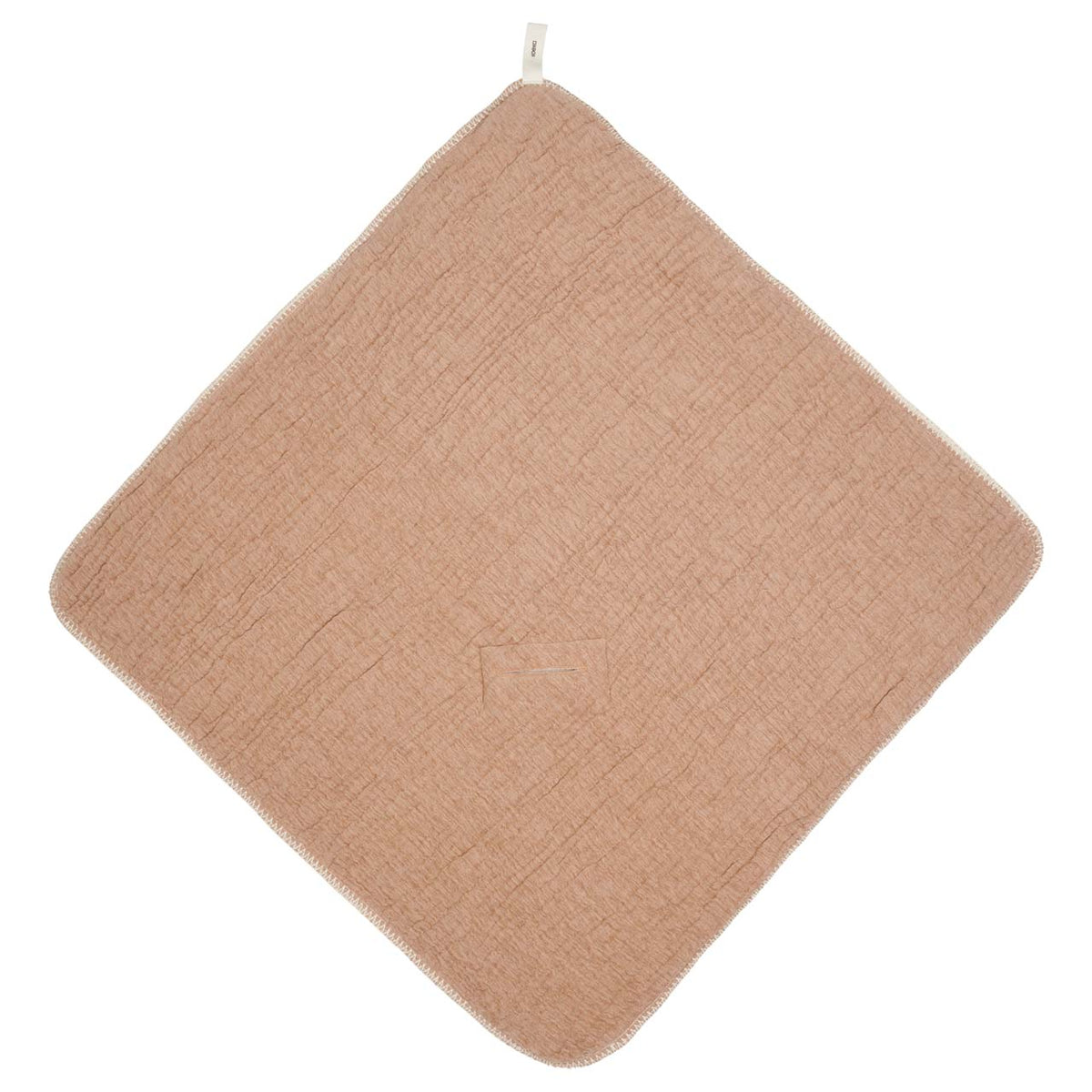 Einschlagdecke mit Teddyfutter 100 × 100 cm von Koeka Rivoli in caffe