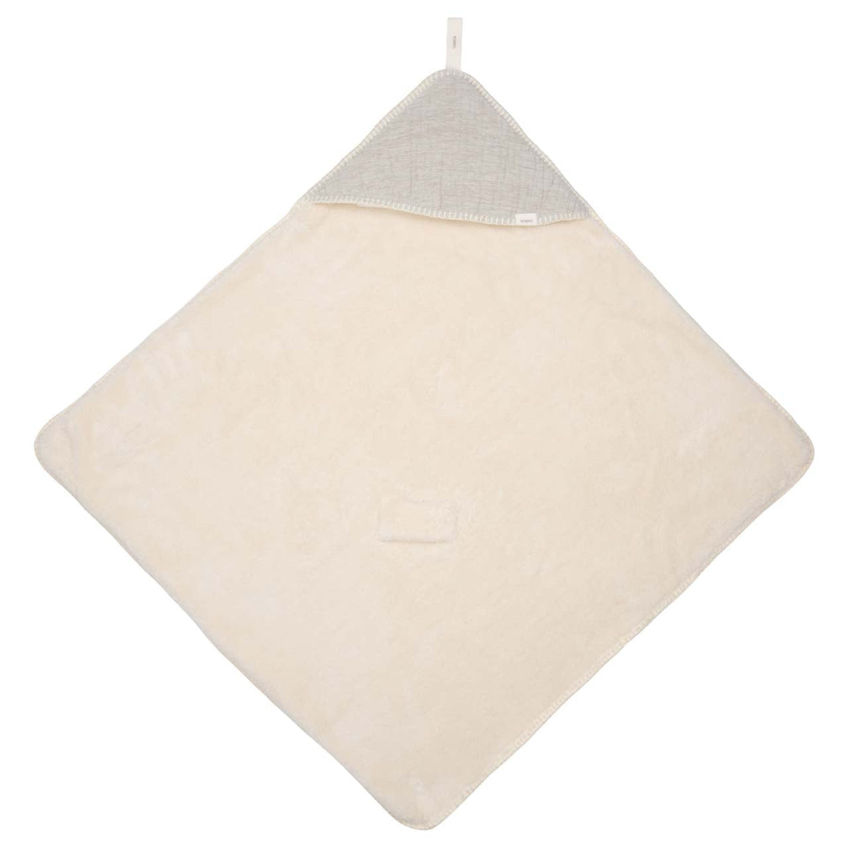 Einschlagdecke mit Teddyfutter 100 × 100 cm von Koeka Rivoli in stone, Ansicht 2