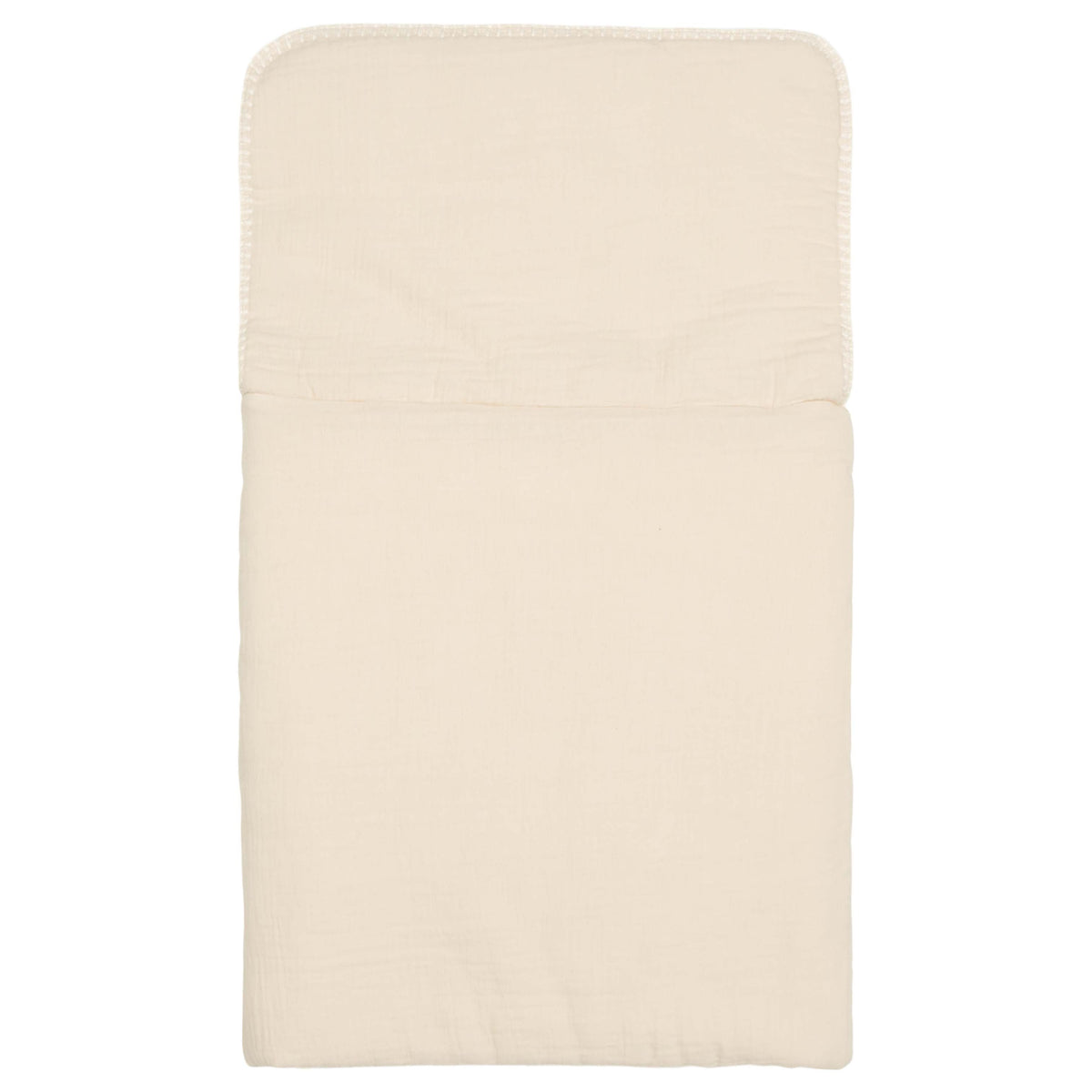 Gefütterte Einschlagdecke aus Baumwolle von Koeka Faro in Warm White, Ansicht 2