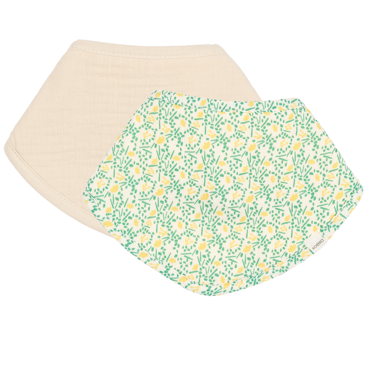 Koeka Halstuch-Lätzchen Meadow in Off White, 2er-Set