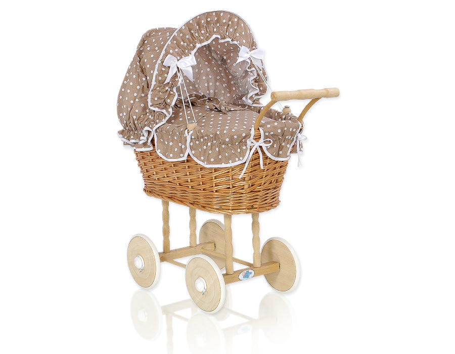 Puppenwagen Weide Natalia – Natur Braun