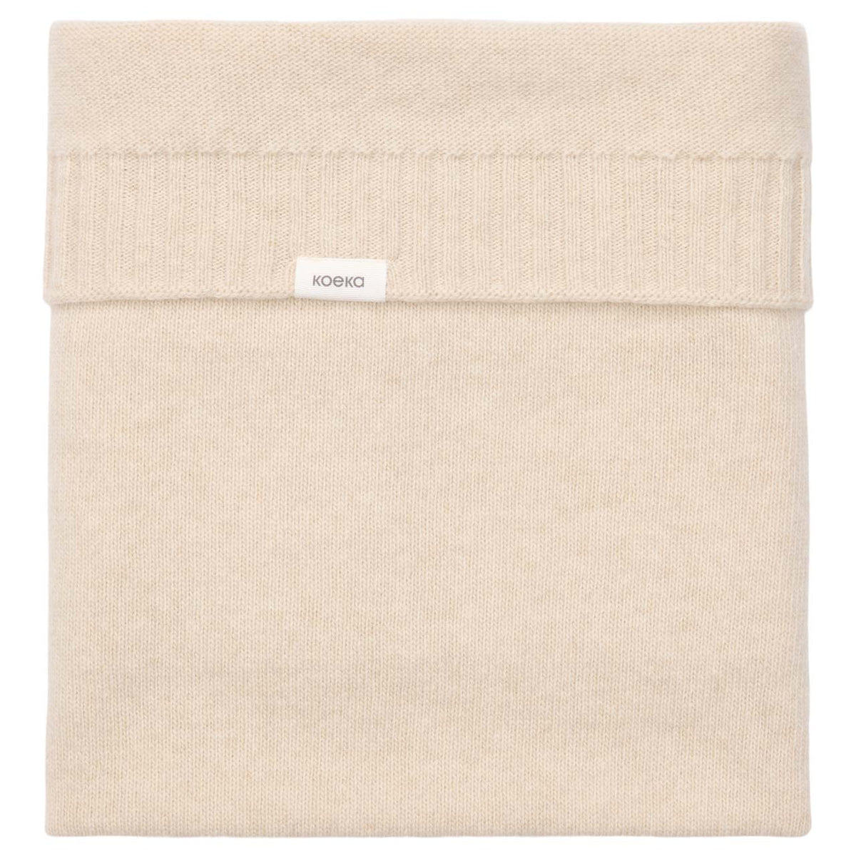 Babydecke aus Merinowolle und Kaschmir 75 × 90 cm von Koeka Beja in warm white