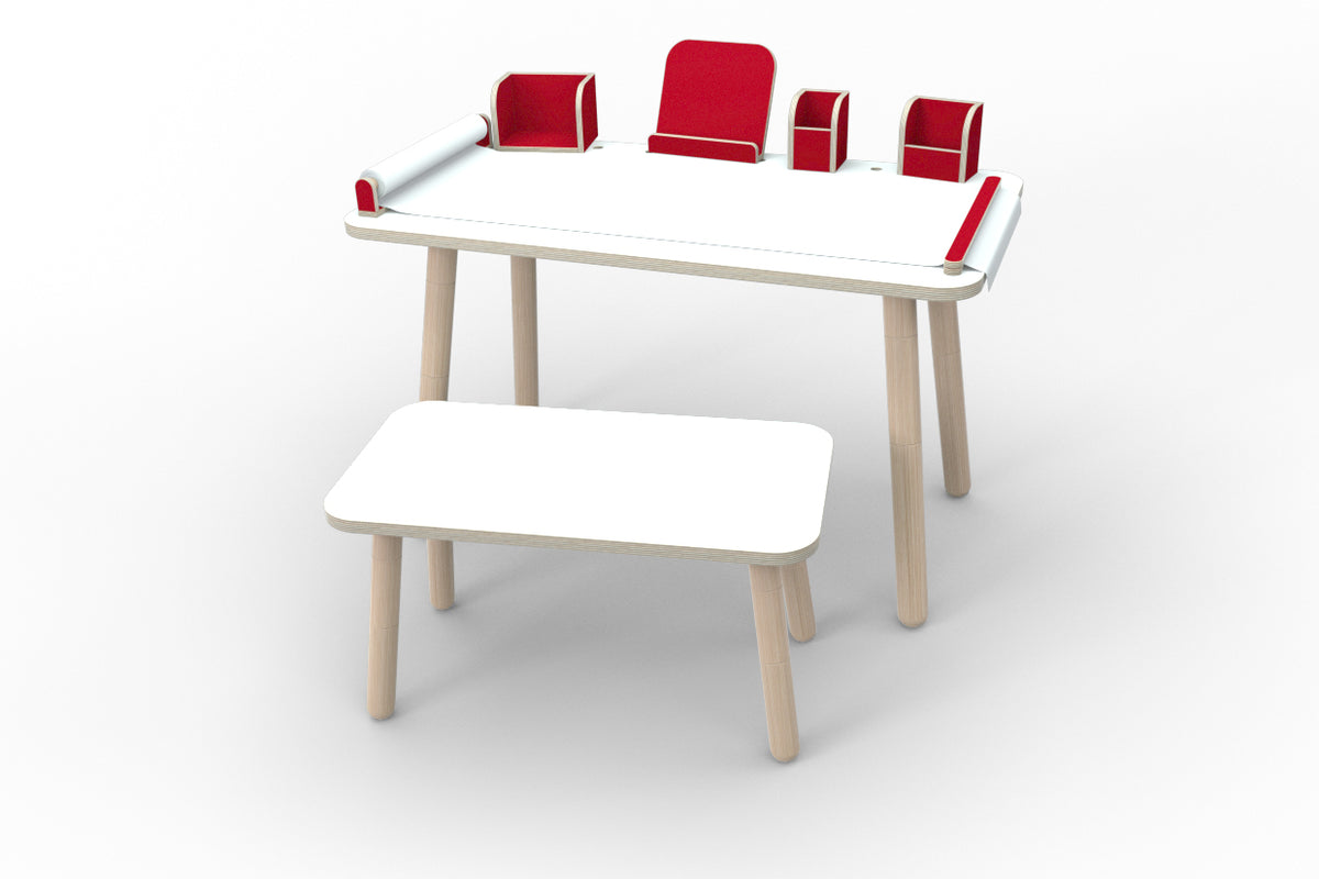 growing table Set Rubinrot