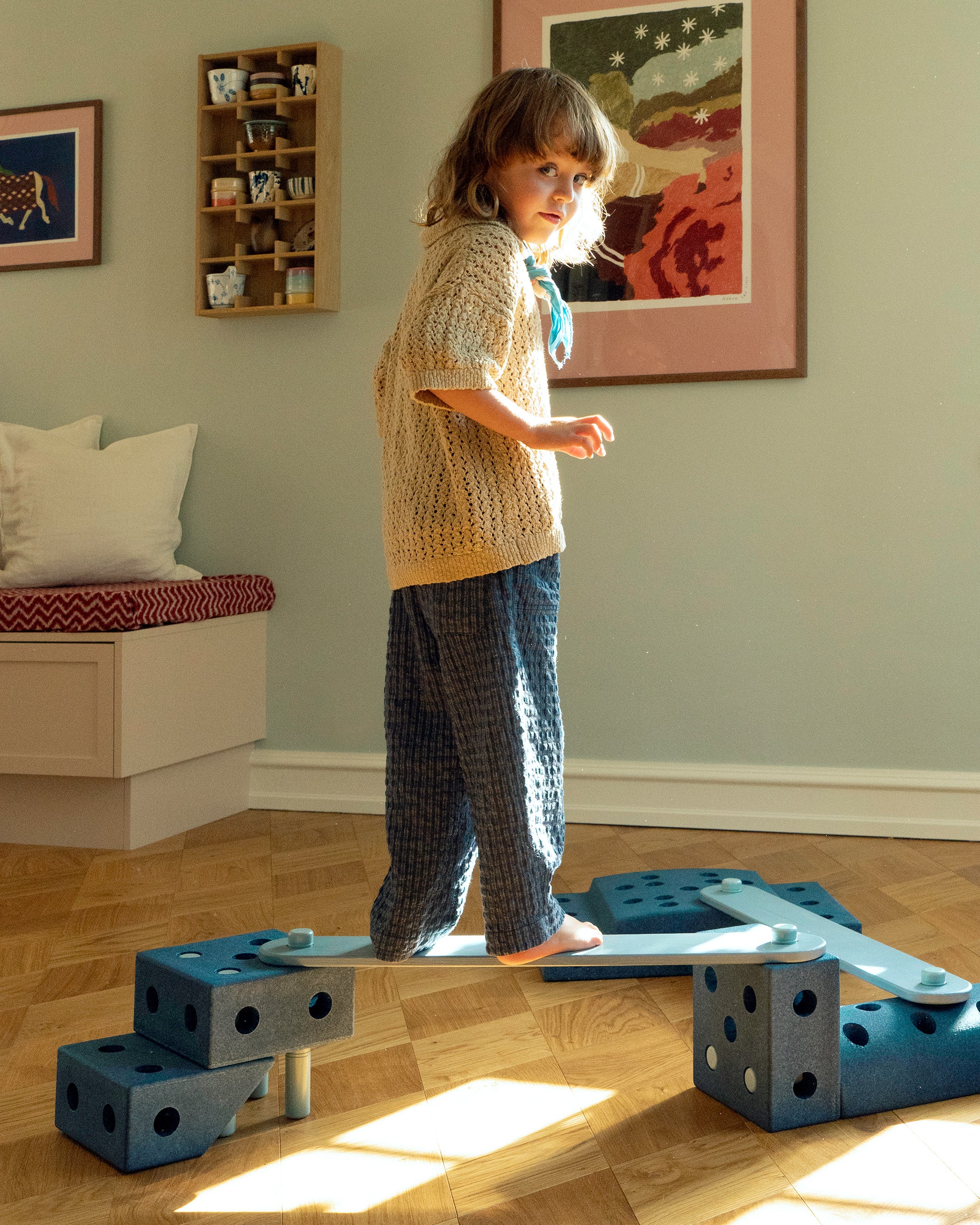 MODU 2x Schwebebalken – Schwebebalken Spielzeug & motorisches Spielzeug