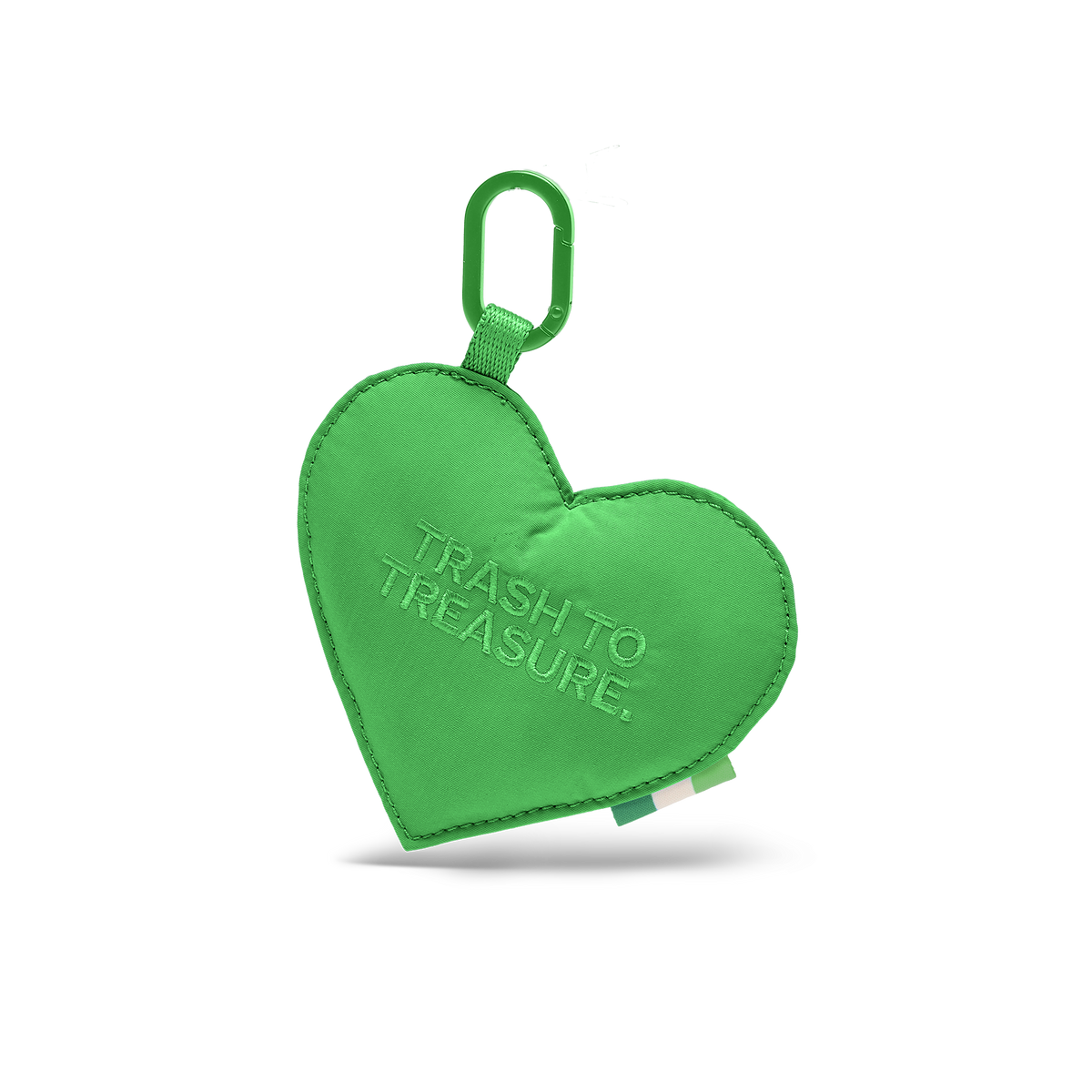 GOT BAG Treasure Charm in der Farbe Leaf Sheep, herzförmiger Anhänger mit Karabinerhaken