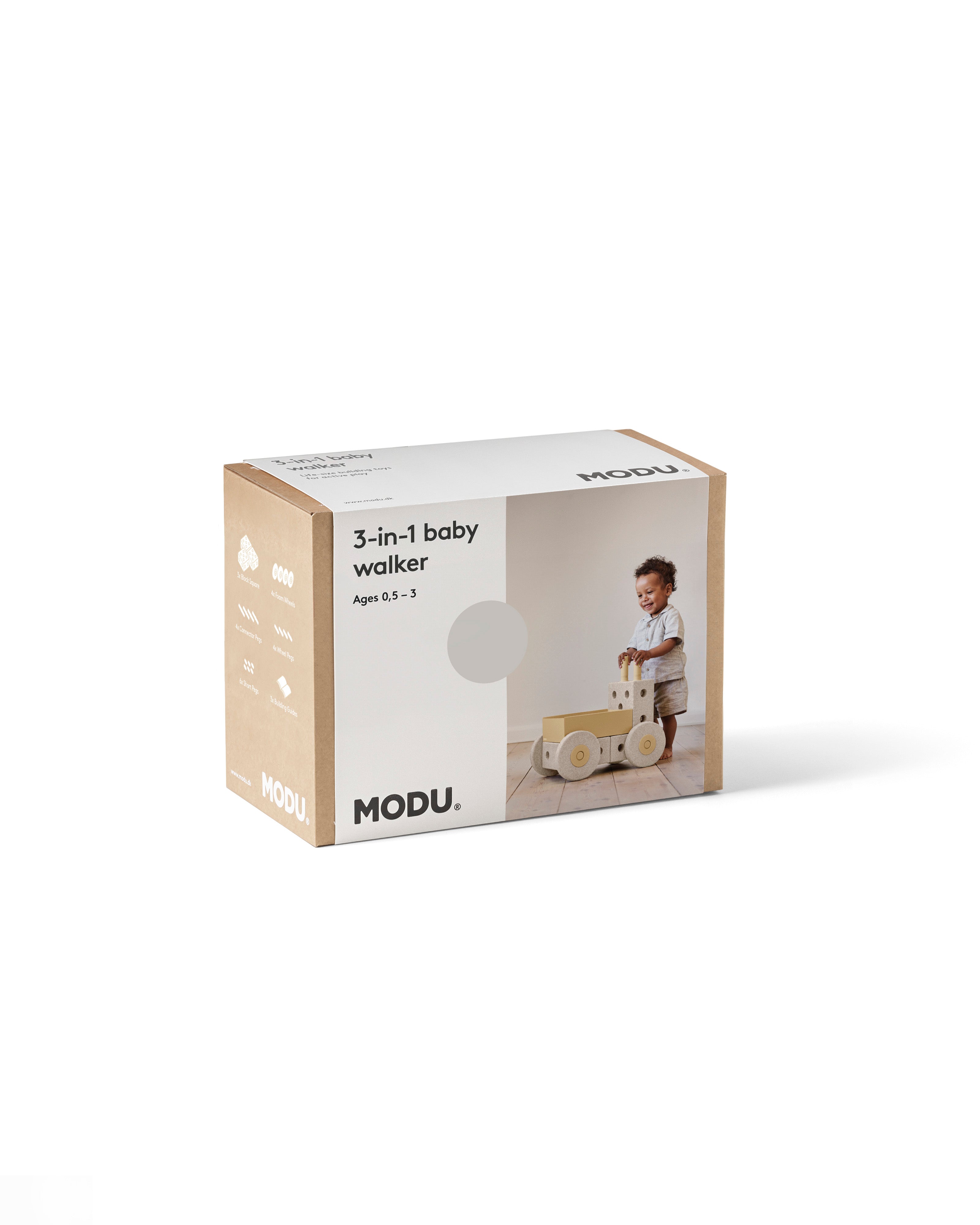 MODU 3-in-1 Lauflernwagen – Baby Lauflernwagen mit Box - SPECIAL EDITION