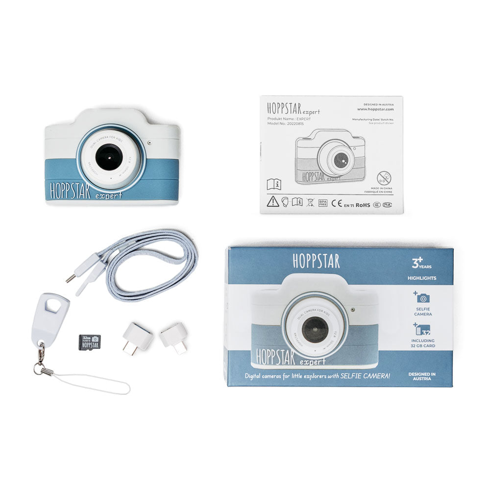 Hoppstar Expert – Kinderkamera mit Selfie-Kamera | Blush, Citron, Laurel, Yale