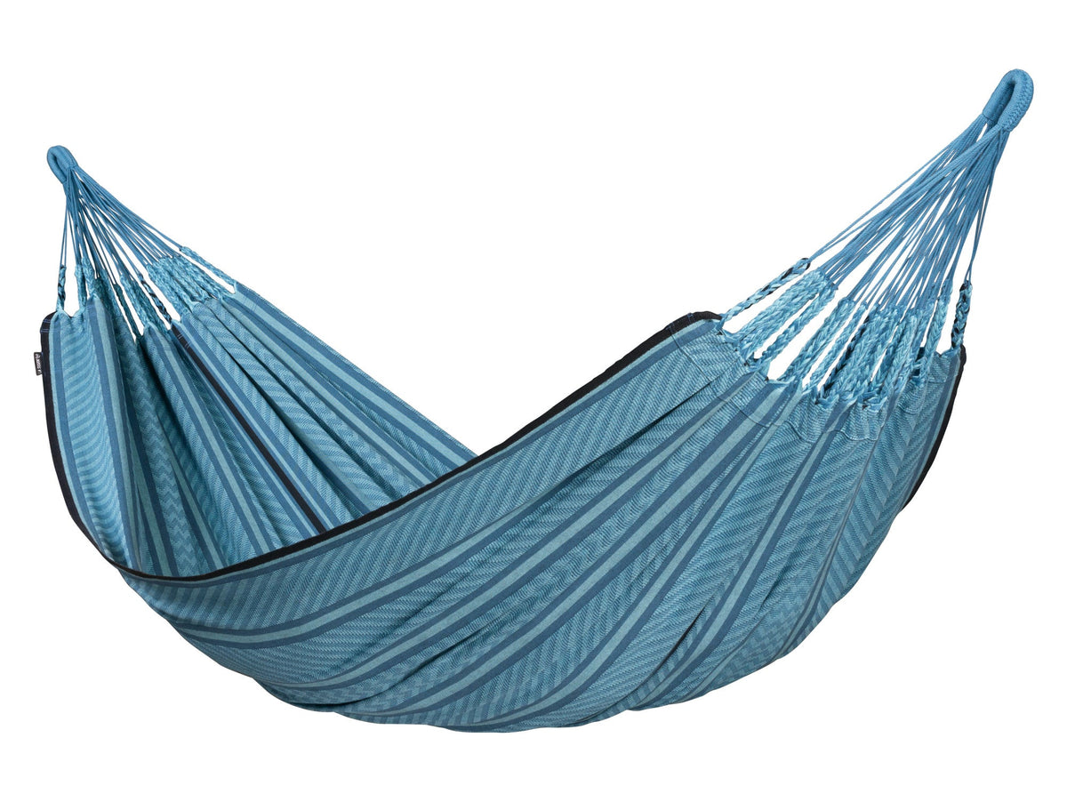 LA SIESTA Flora Doppel-Hängematte in Blue Zebra
