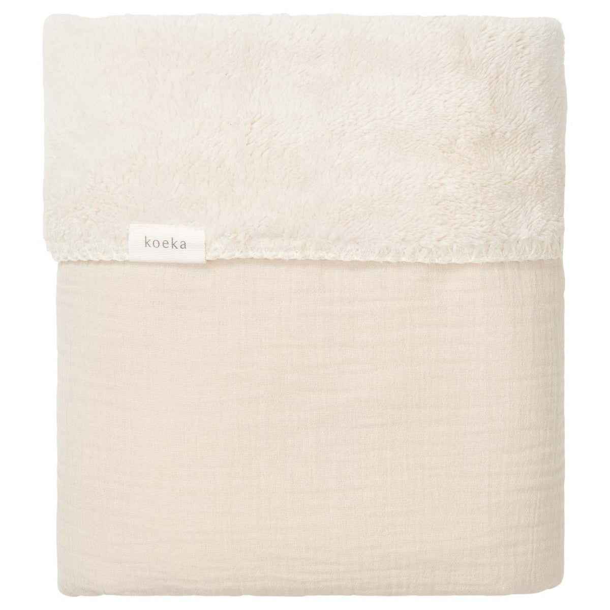 Babydecke 75x100 aus Musselin mit Teddyfutter – Koeka Faro
