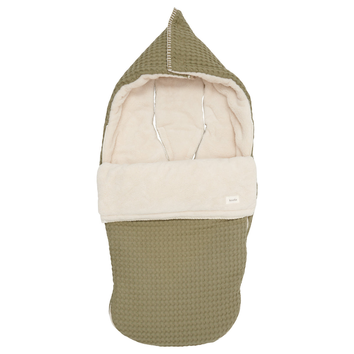 Buggy-Fußsack Koeka Oslo in Moss mit Teddyfutter