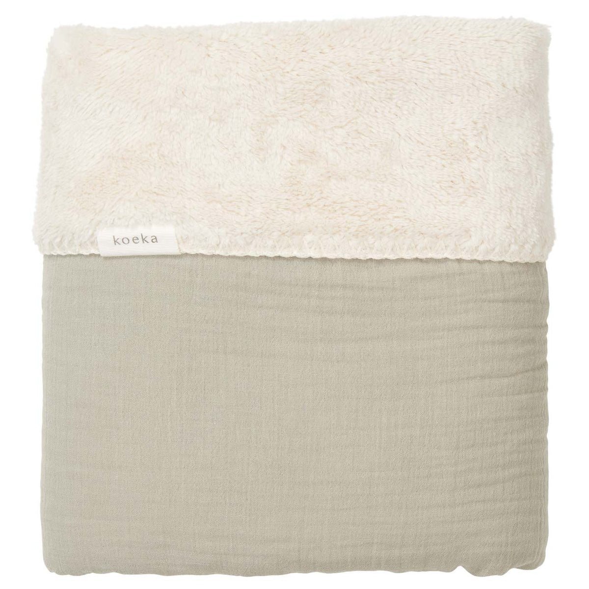 Kinderdecke 100x150 aus Musselin mit Teddyfutter – Koeka Faro