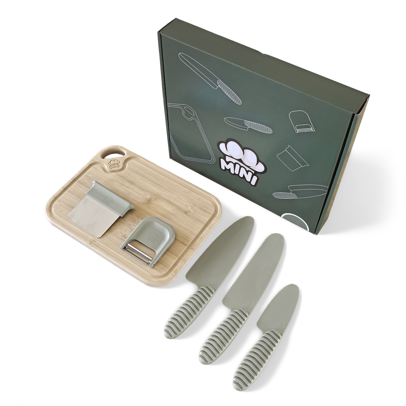 MINI Küchenset – Kindermesser Set für kleine Köche