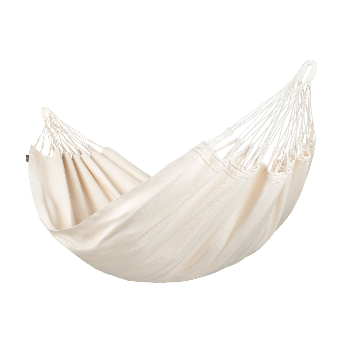 Einzel-Hängematte LA SIESTA Modesta Latte aus Bio-Baumwolle