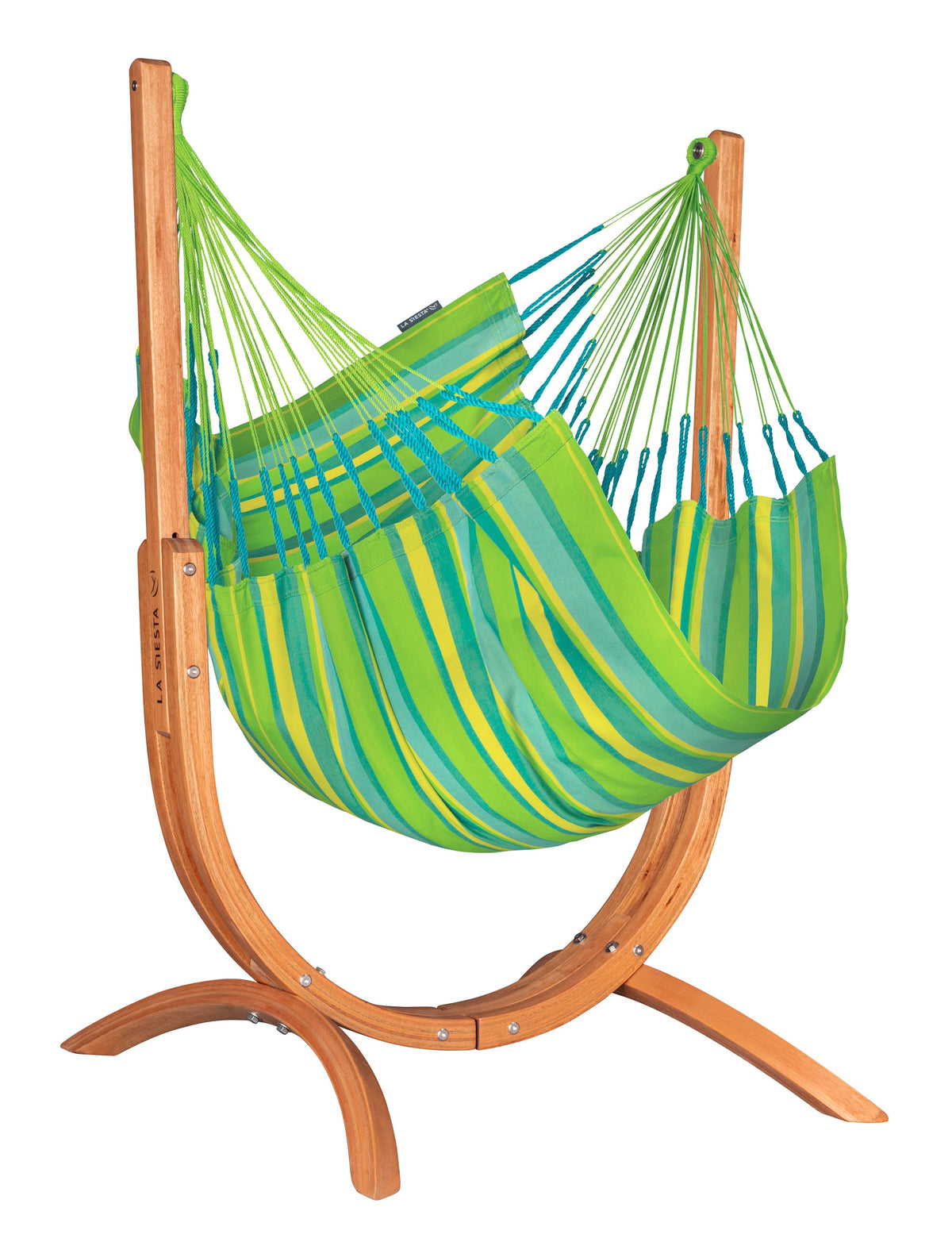 LA SIESTA Udine Hängesessel mit Gestell in Lime