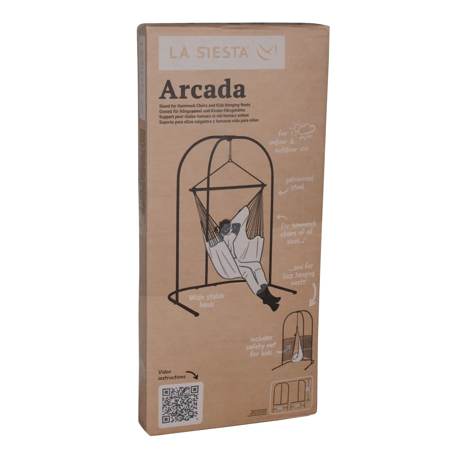 Breite Standfläche des Arcada Gestells von unten