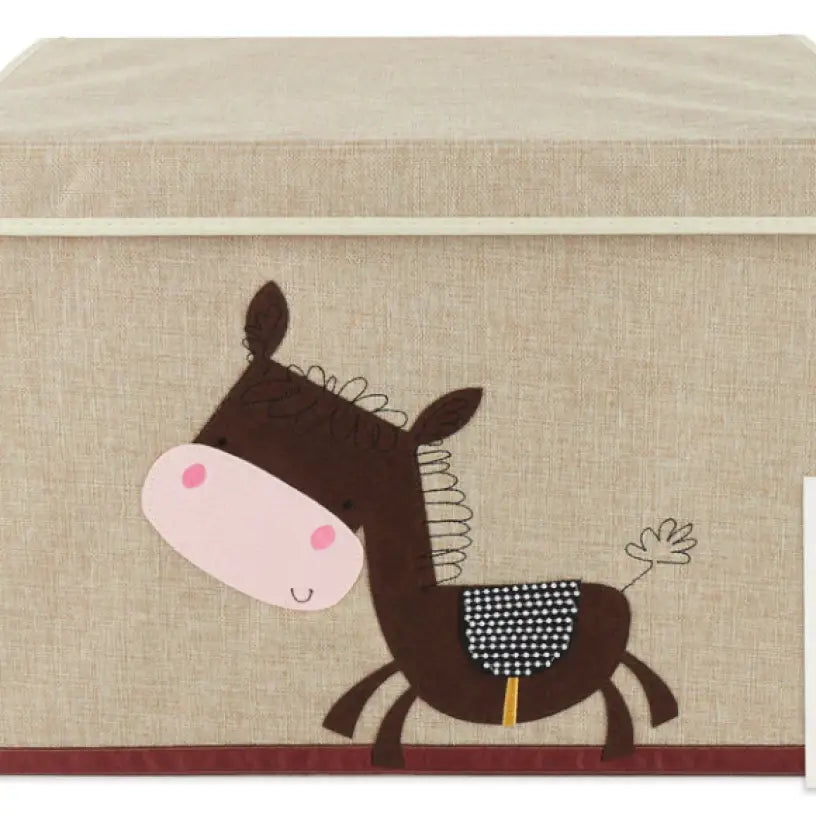 Aufbewahrungsbox mit Deckel - Esel