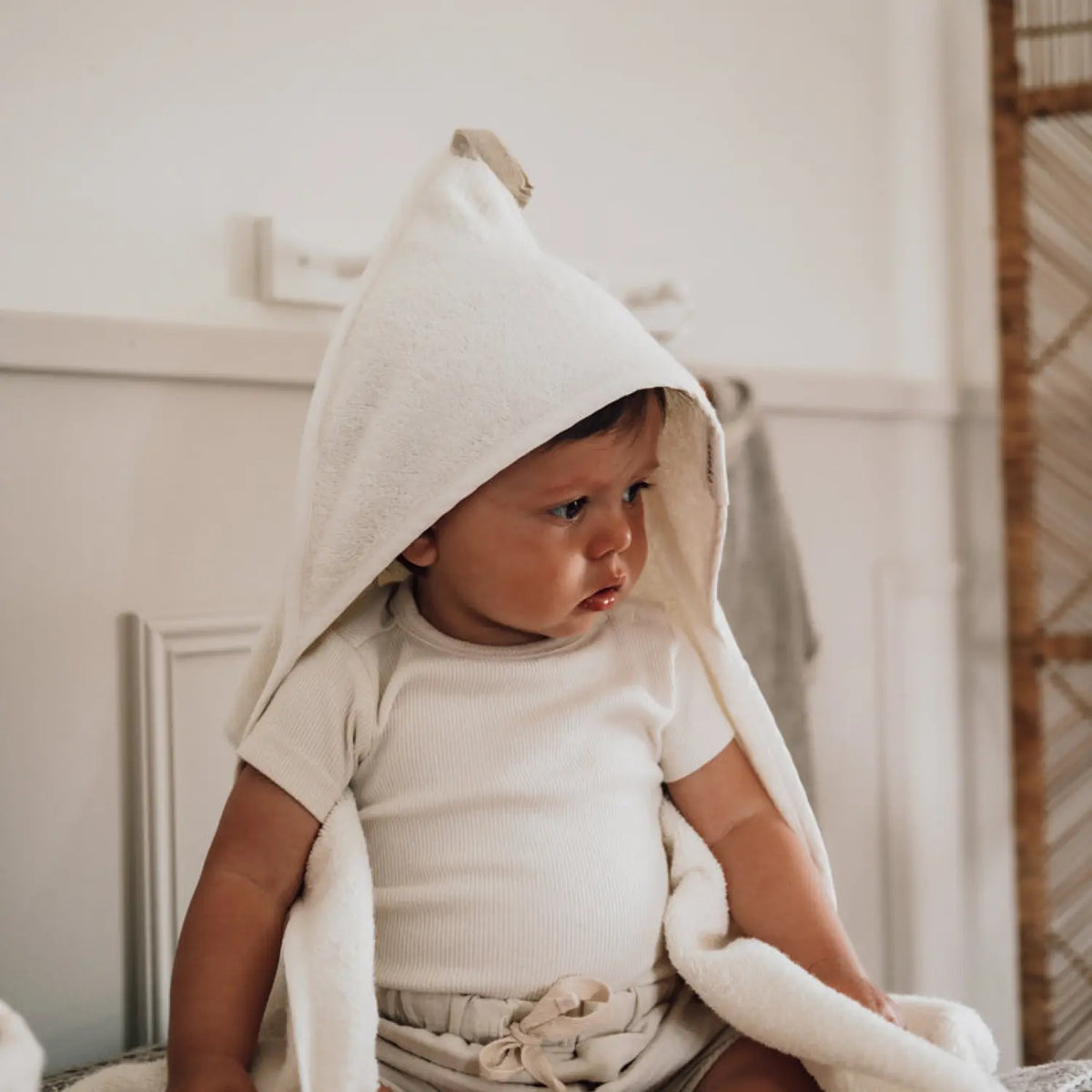 Baby Badecape mit Kapuze Dijon Daily