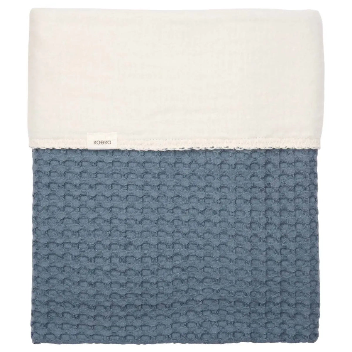 Babydecke aus Baumwoll-Waffelstoff – Koeka Amsterdam - Blue Stone