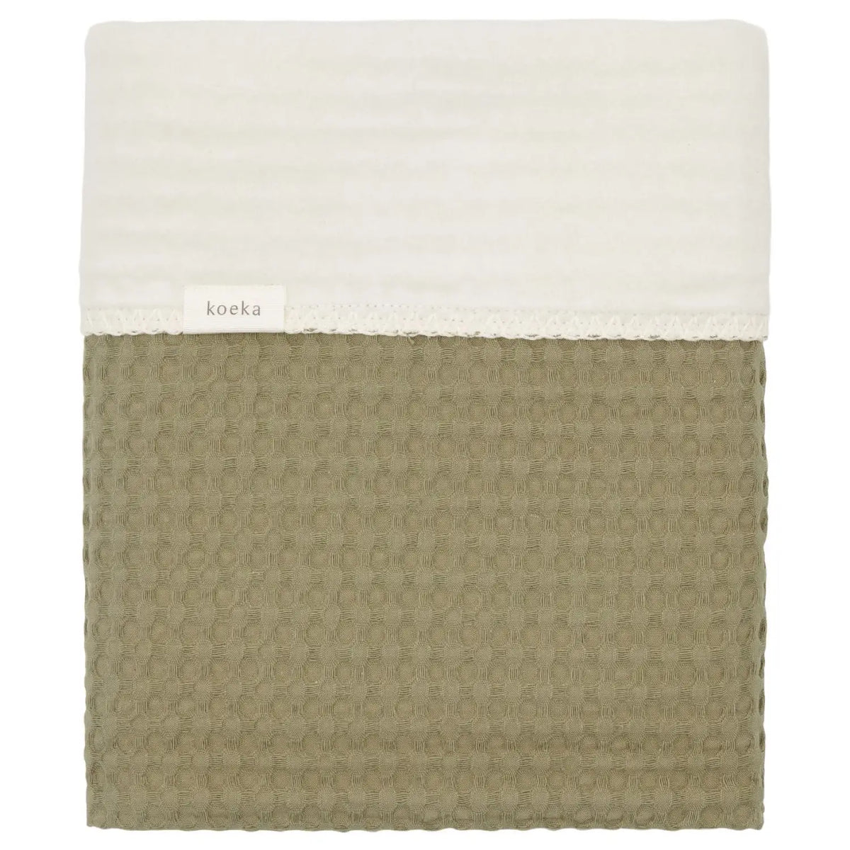 Babydecke aus Baumwoll-Waffelstoff – Koeka Amsterdam - Moss