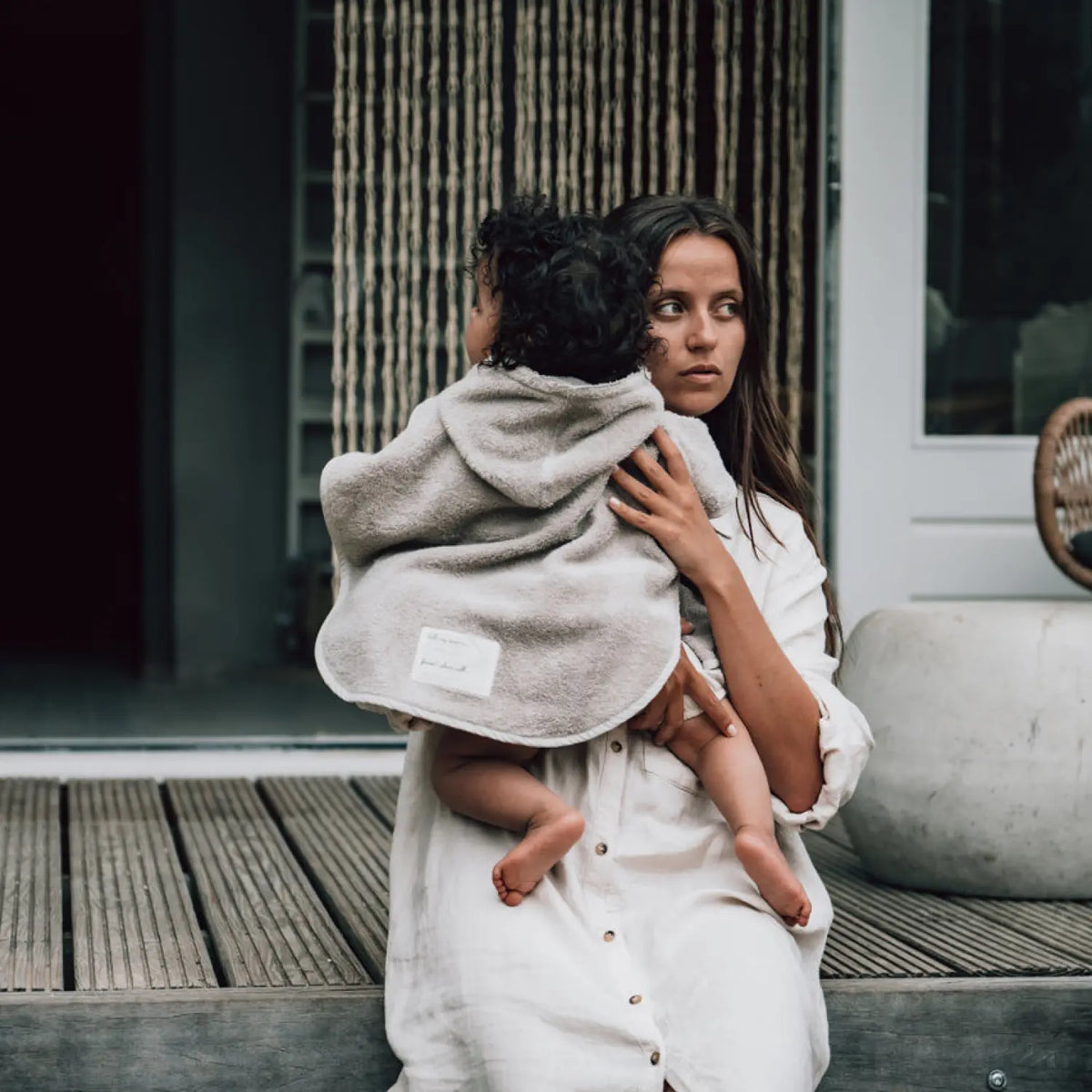 Badeponcho Baby – Dijon Daily aus Frottee