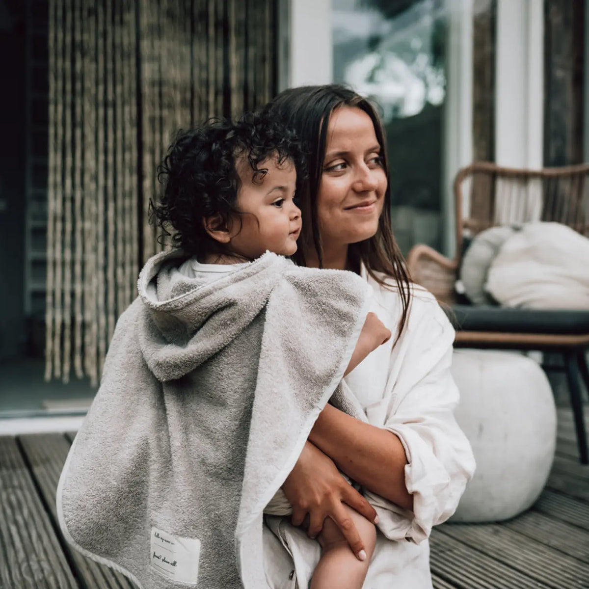 Badeponcho Baby – Dijon Daily aus Frottee