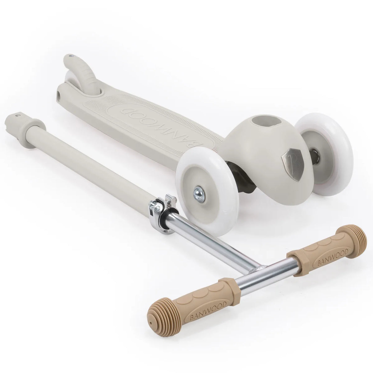Banwood Eco Scooter Ivory – zusammengeklappt