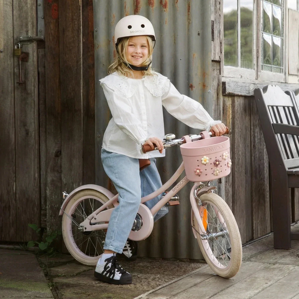 Fahrradkorb Kinder Dusty Rose – Banwood Pin & Ride Korb, Ansicht 5