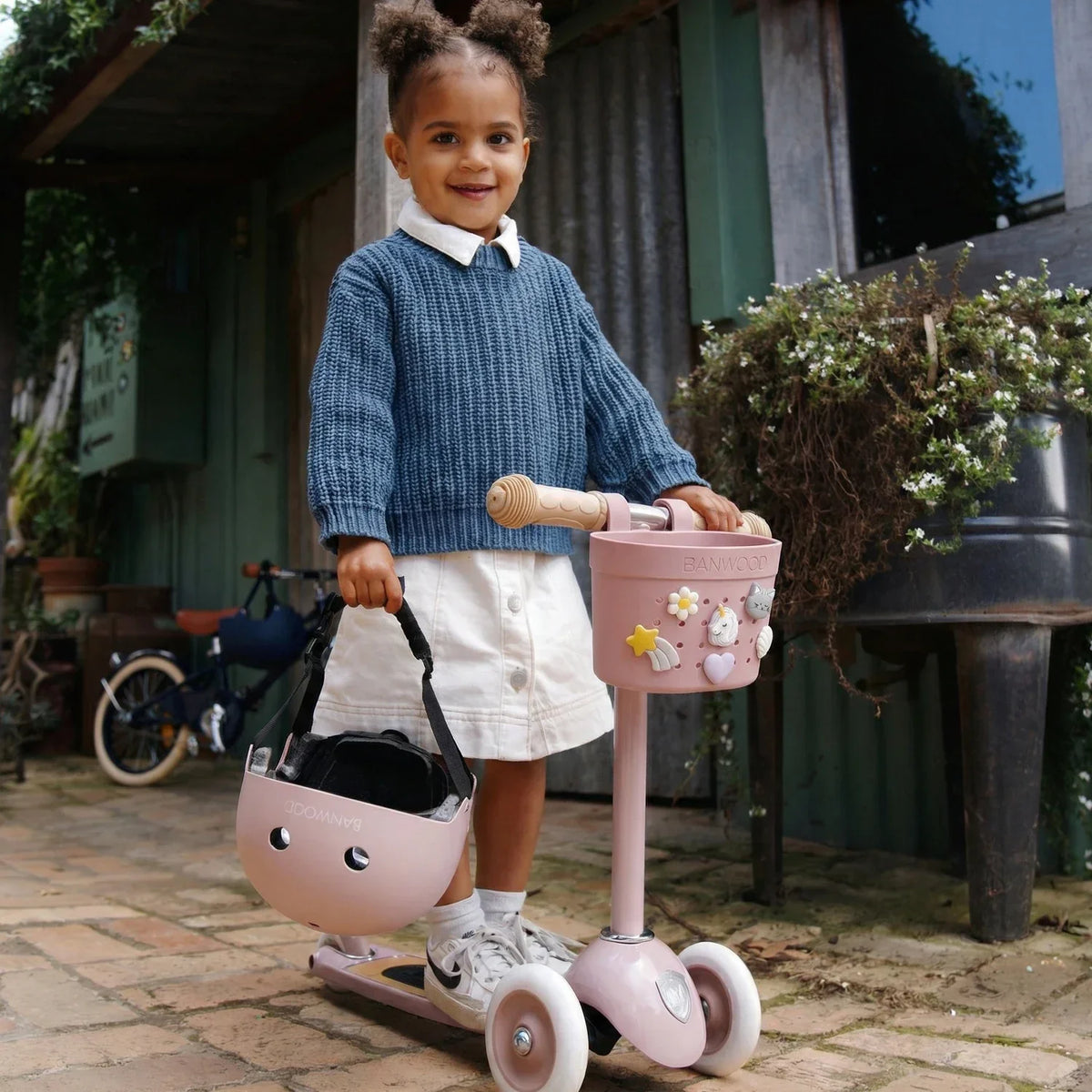Fahrradkorb Kinder Dusty Rose – Banwood Pin & Ride Korb, Ansicht 7