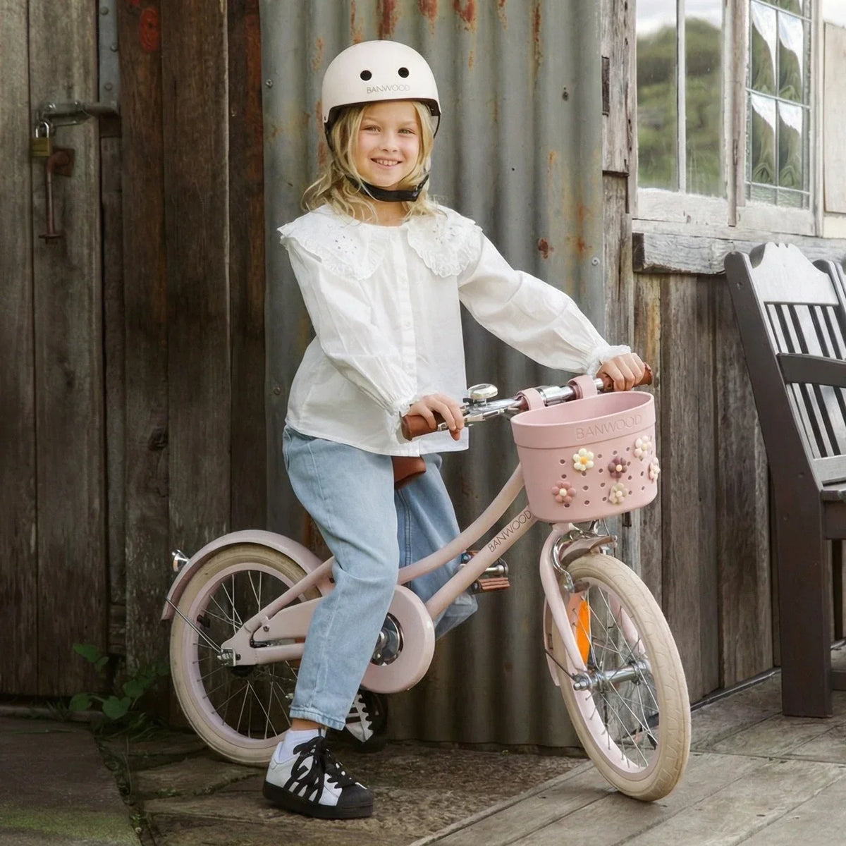 Fahrradkorb Kinder Faded Pink – Banwood Pin & Ride Korb, Ansicht 5