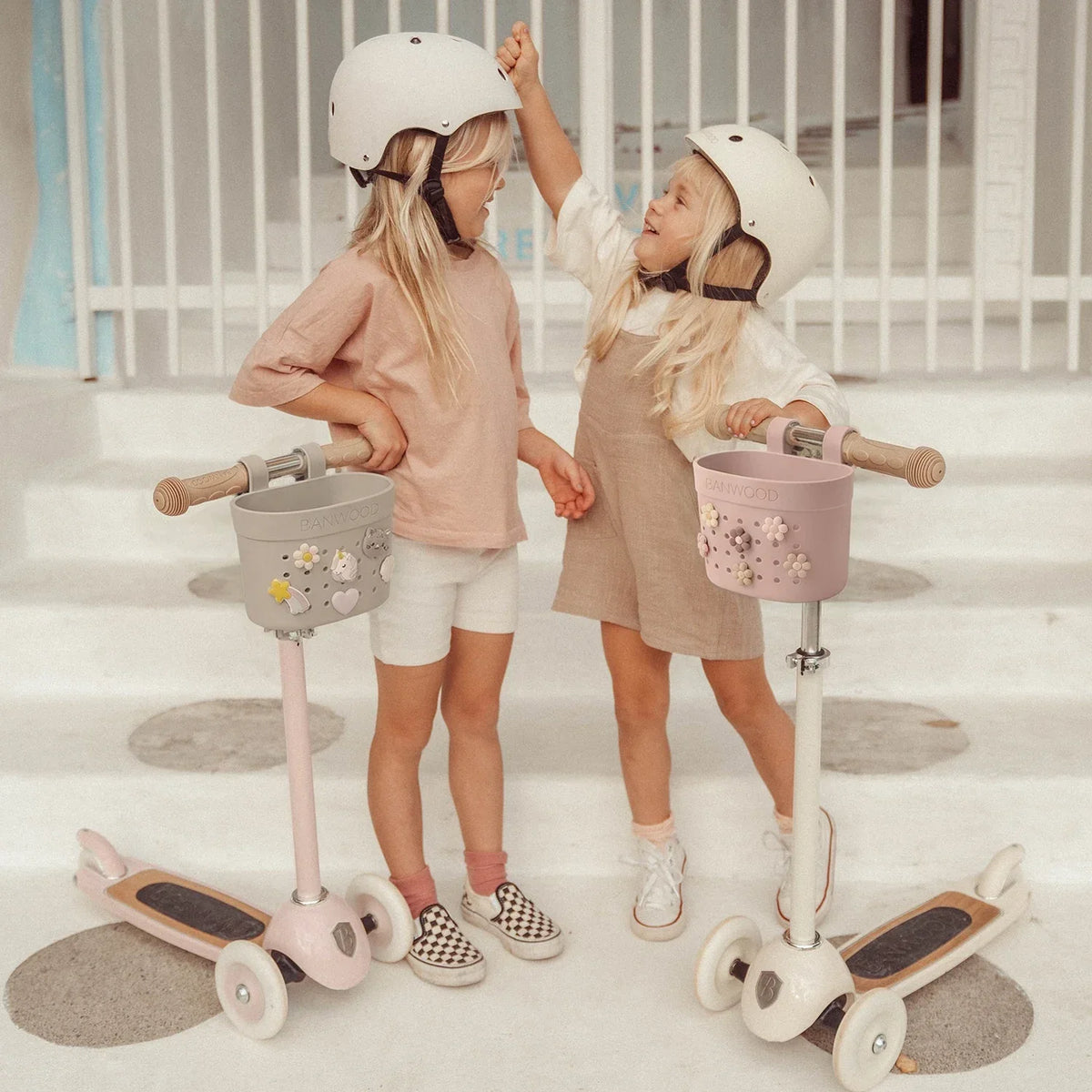Fahrradkorb Kinder Faded Pink – Banwood Pin & Ride Korb, Ansicht 6