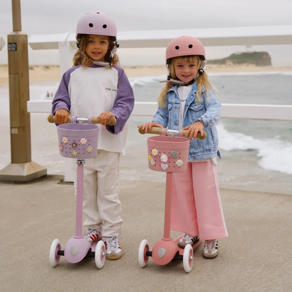 Fahrradkorb Kinder Lavender – Banwood Pin & Ride Korb, Ansicht 3