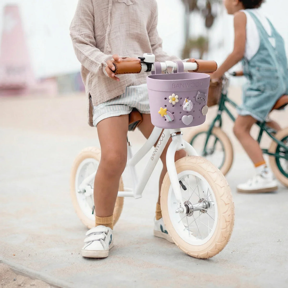 Fahrradkorb Kinder Lavender – Banwood Pin & Ride Korb, Ansicht 4