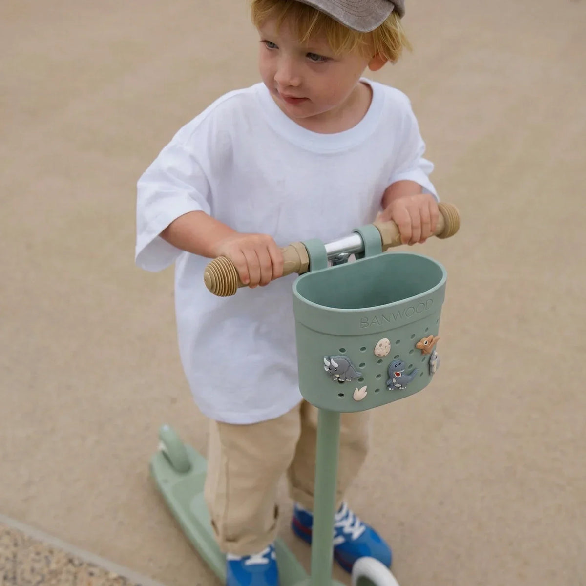 Fahrradkorb Kinder Teal – Banwood Pin & Ride Korb, Ansicht 4