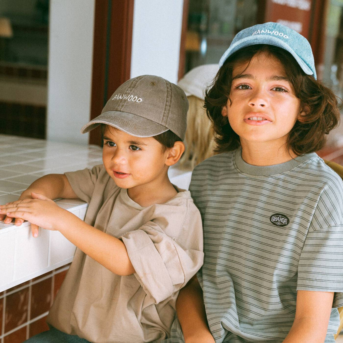 Kinder Cap Braun – Banwood Washed Cap, Ansicht 2