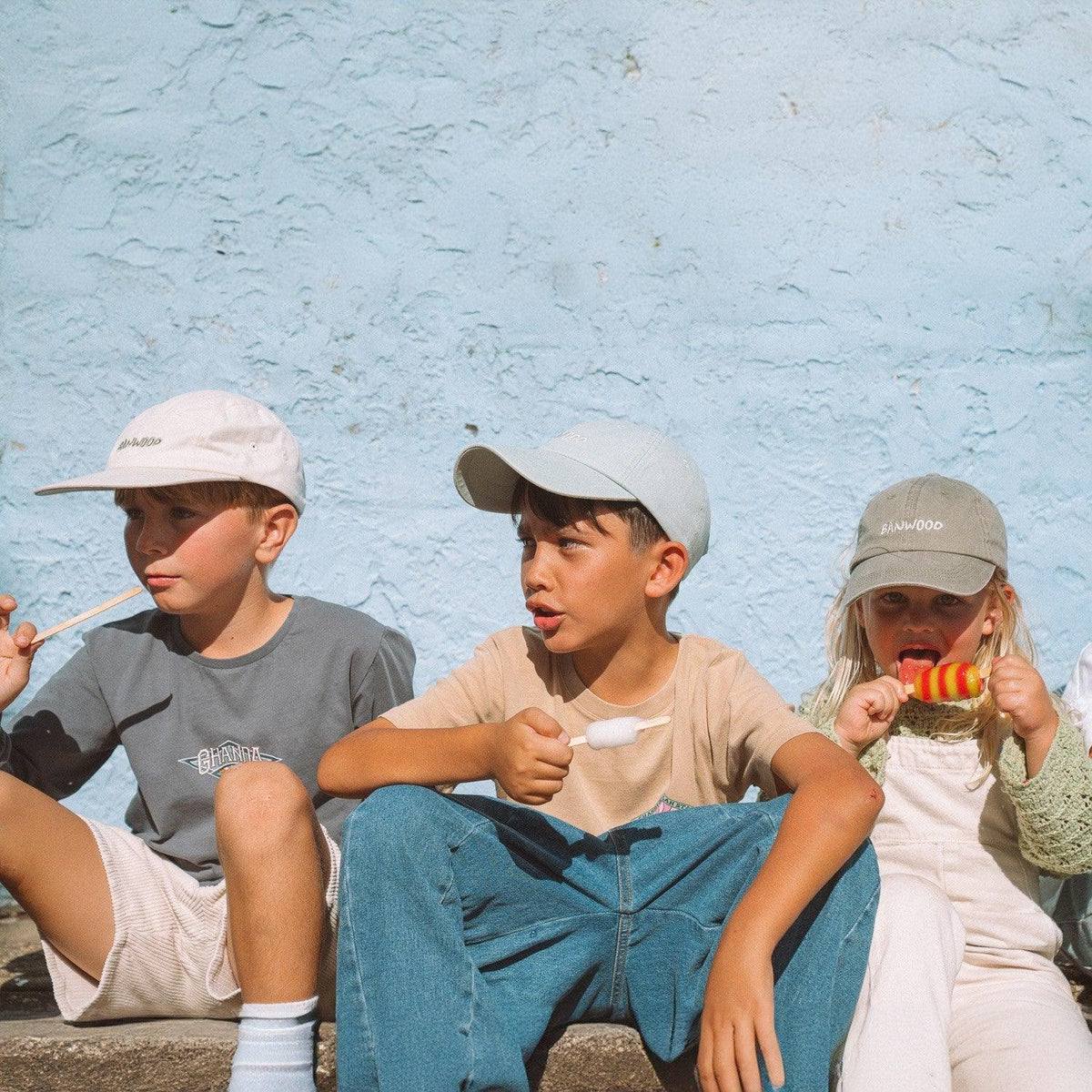 Kinder Cap Creme – Banwood Washed 5-Panel Cap, Ansicht 4