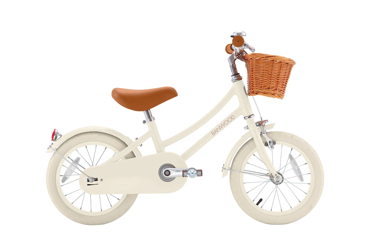 Kinderfahrrad 14 Zoll Creme – Banwood Classic Bike, Produktbild