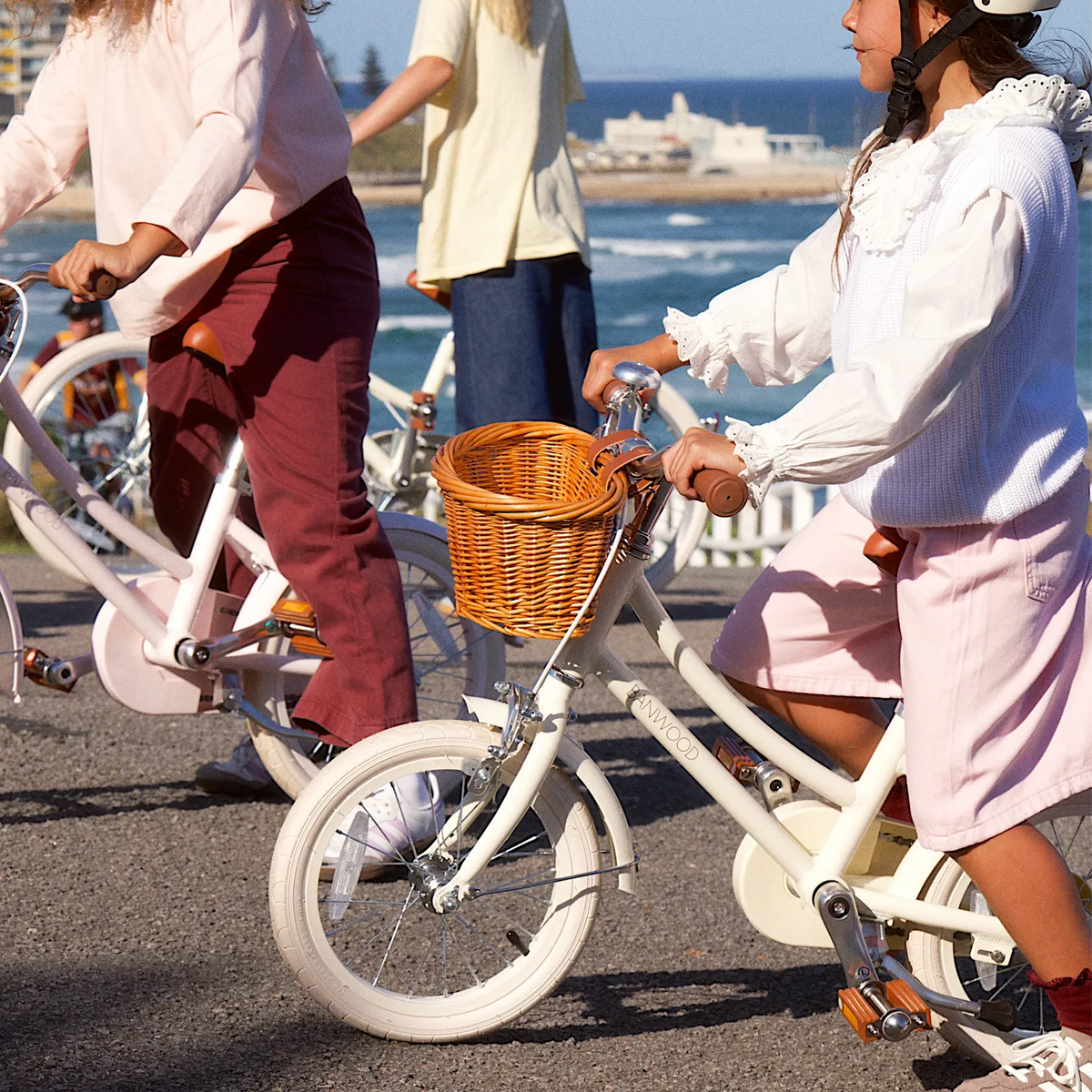 Kinderfahrrad 14 Zoll Creme – Banwood Classic Bike, Ansicht 2