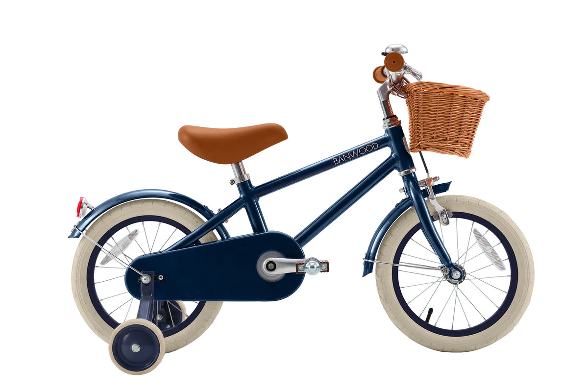 Kinderfahrrad 14 Zoll Marineblau – Banwood Classic Bike, Ansicht 6