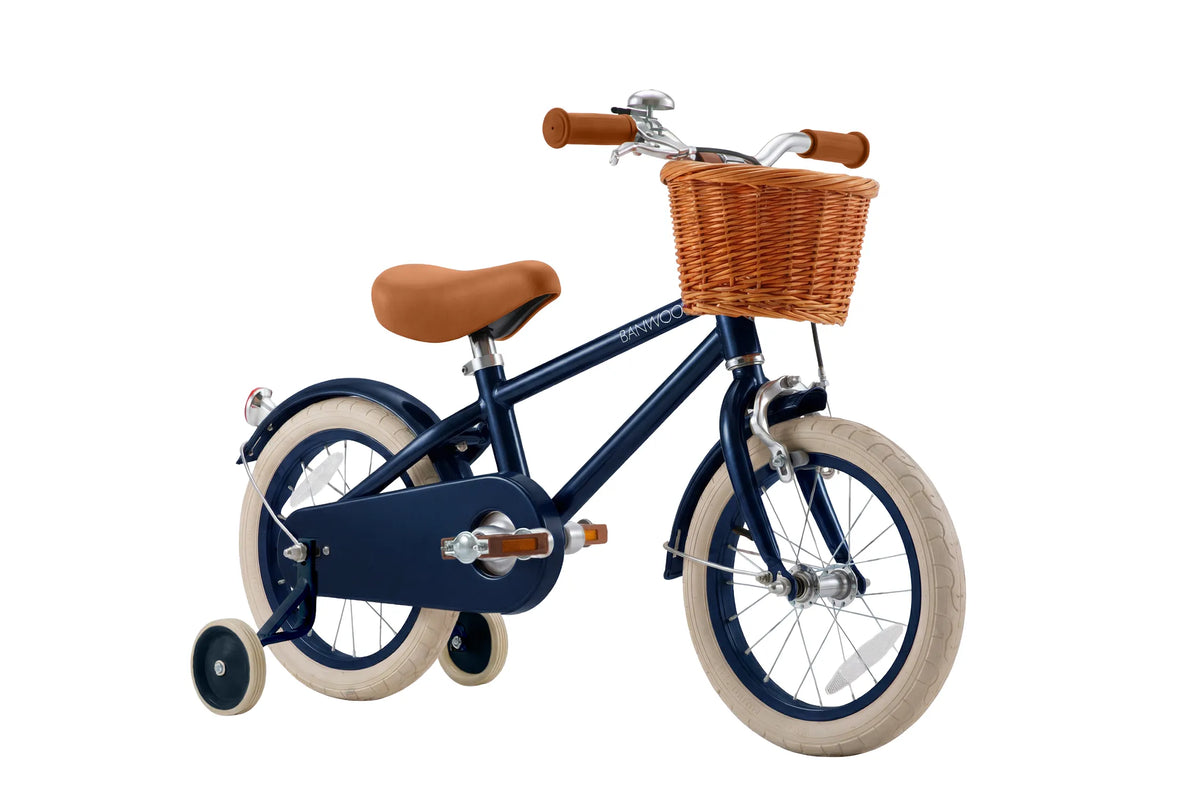 Kinderfahrrad 14 Zoll Marineblau – Banwood Classic Bike, Ansicht 7