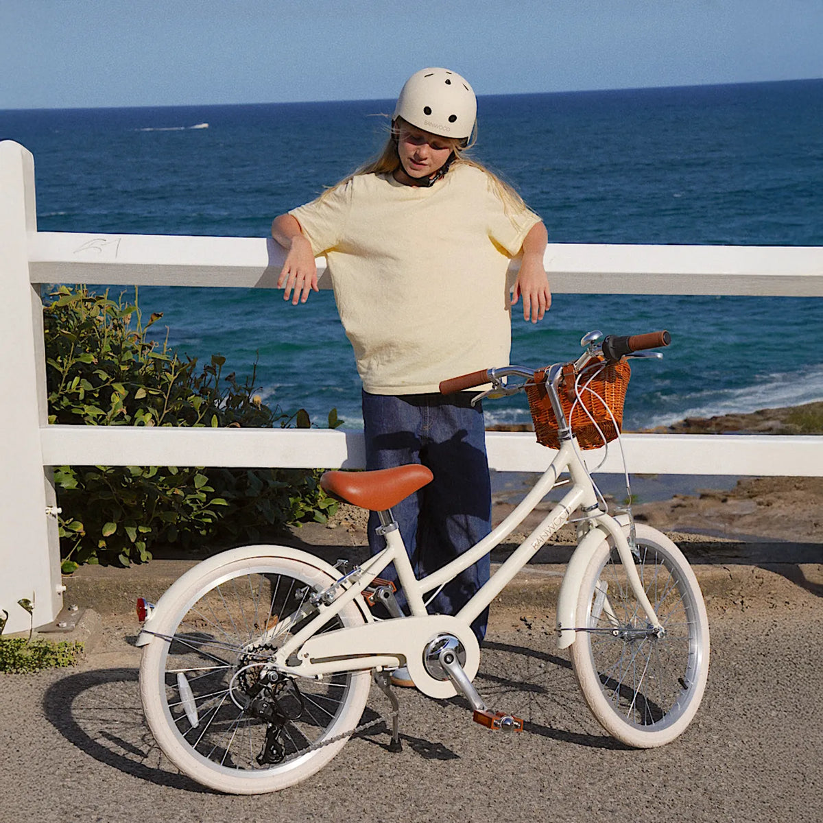 Kinderfahrrad 20 Zoll Creme – Banwood Classic Bike, Ansicht 2