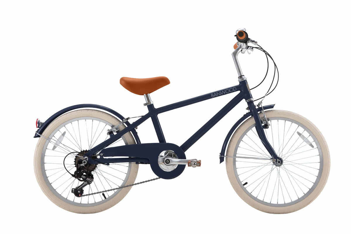 Kinderfahrrad 20 Zoll Marineblau – Banwood Classic Bike, Produktbild